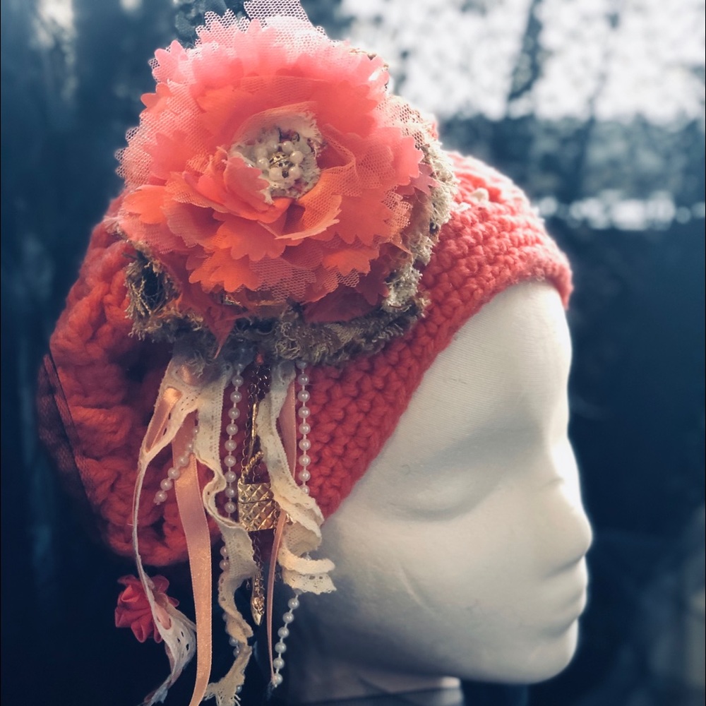 NEW crocheted and handcrafted original beret